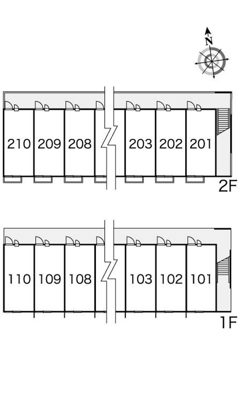 レオパレスエーレⅡ 間取配置図