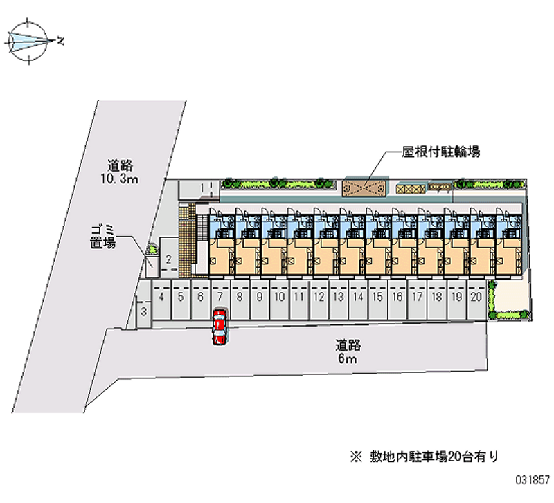 レオパレスｃｈａｒｉｔｅ 月極駐車場