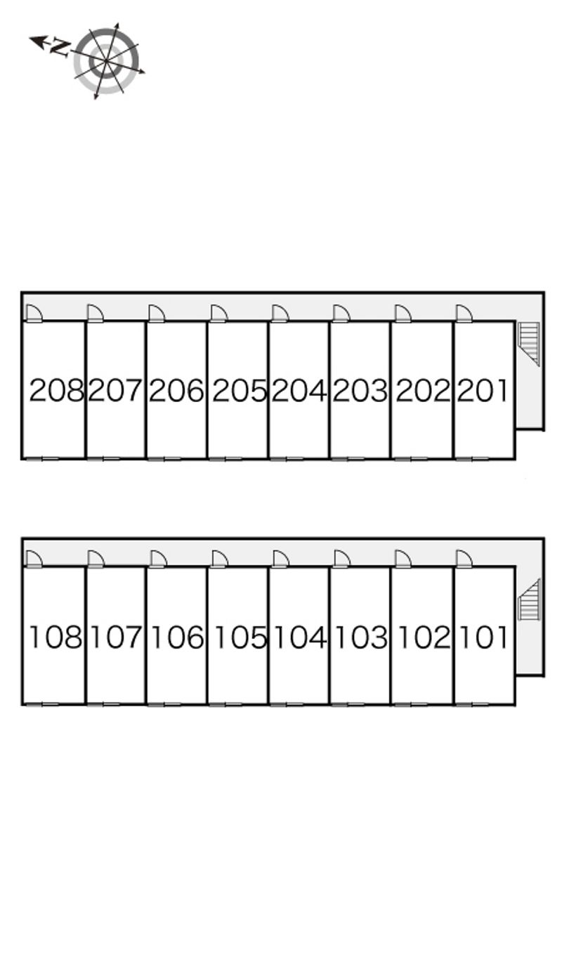 レオパレスアマーレ　サッポロⅡ 間取り配置図