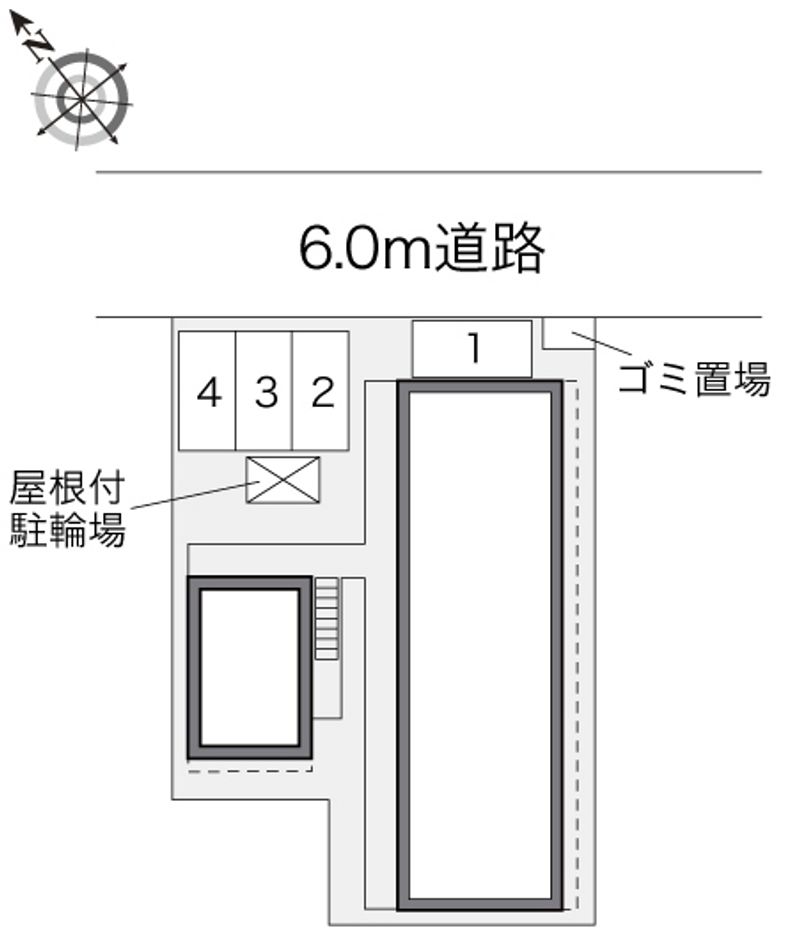 レオパレスＡｐｒｉｃｏｔ 配置図