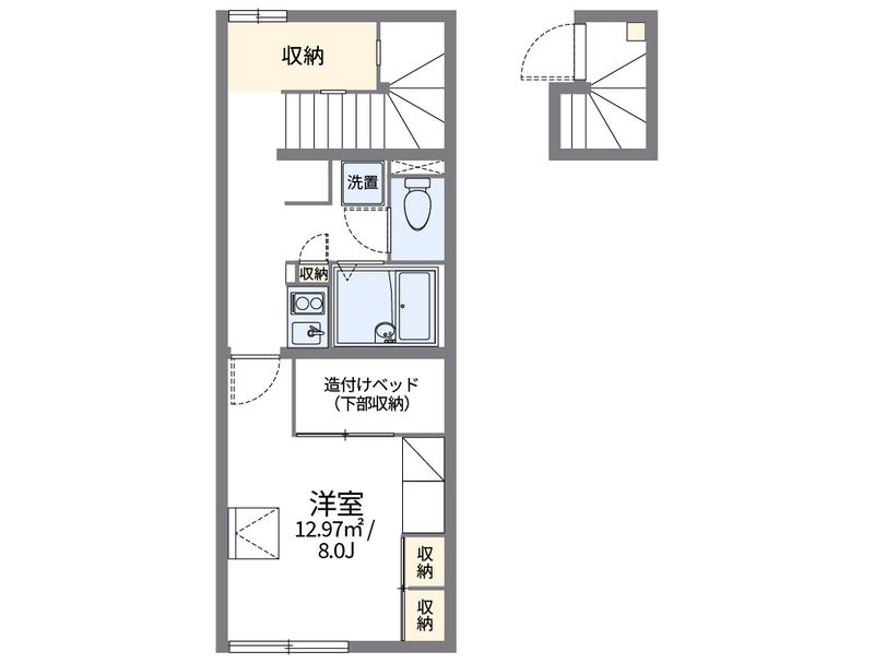 レオパレス彦根 間取図