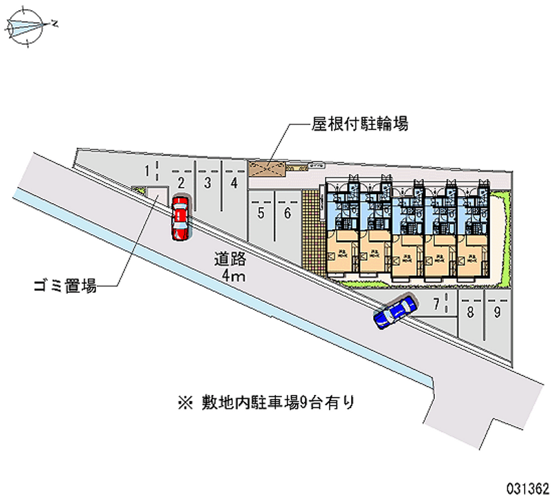 レオパレスメゾネット島 月極駐車場