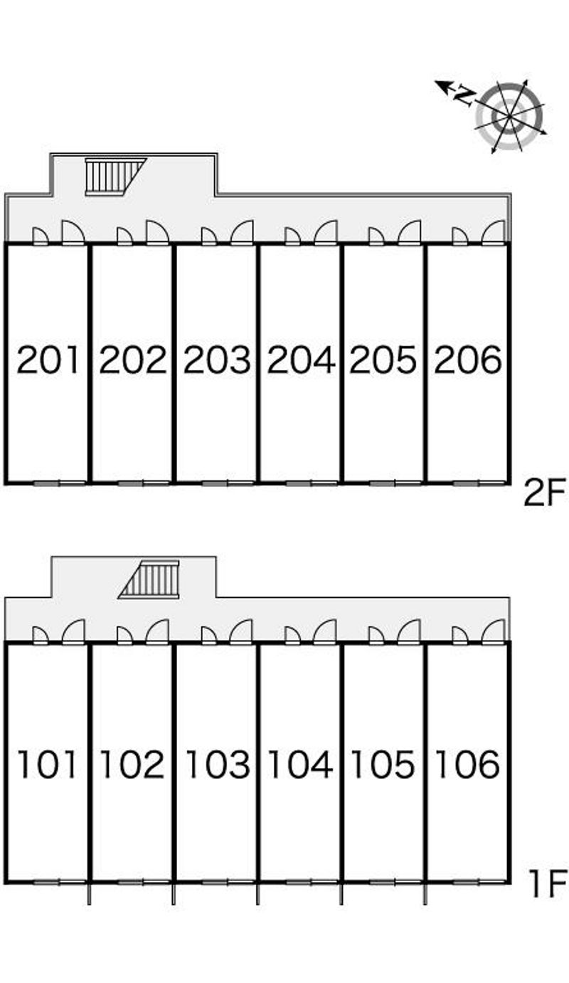 レオパレスいずみ 間取配置図