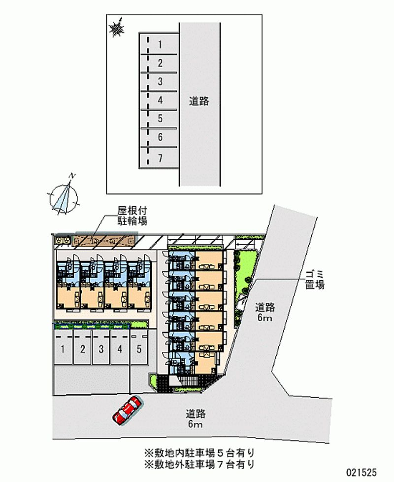 レオパレスさくら 月極駐車場