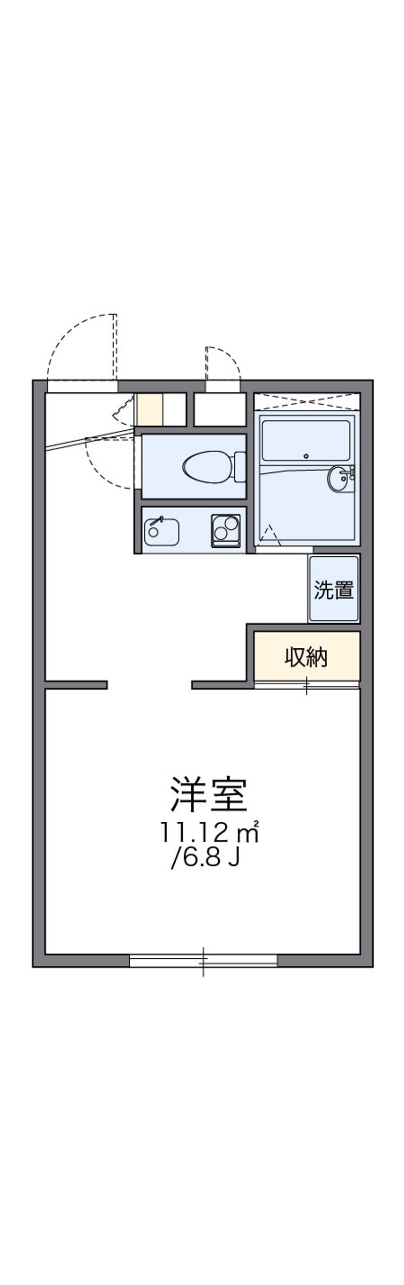 レオパレスアイリス 間取図