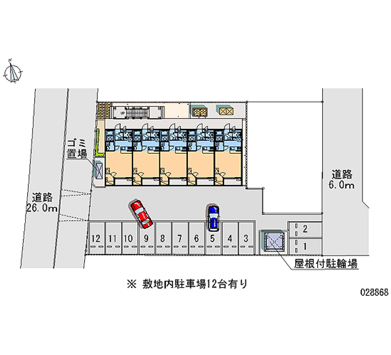 レオパレス陽 月極駐車場