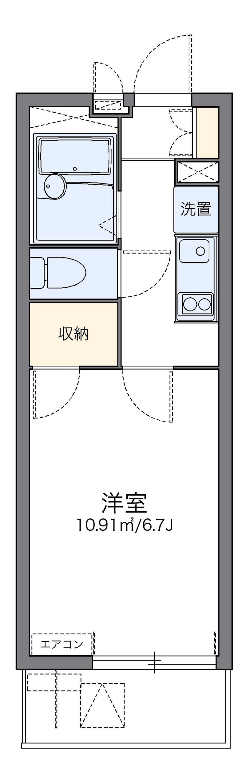 レオパレスエスタシオンＳ 間取図