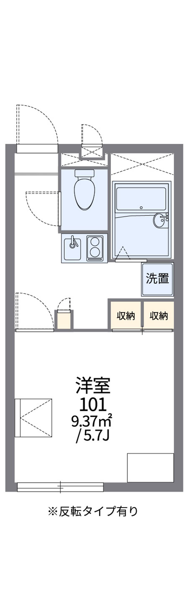レオパレスグリーンコート 間取図