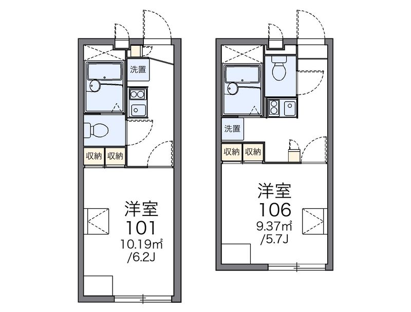 レオパレスオータム 間取図