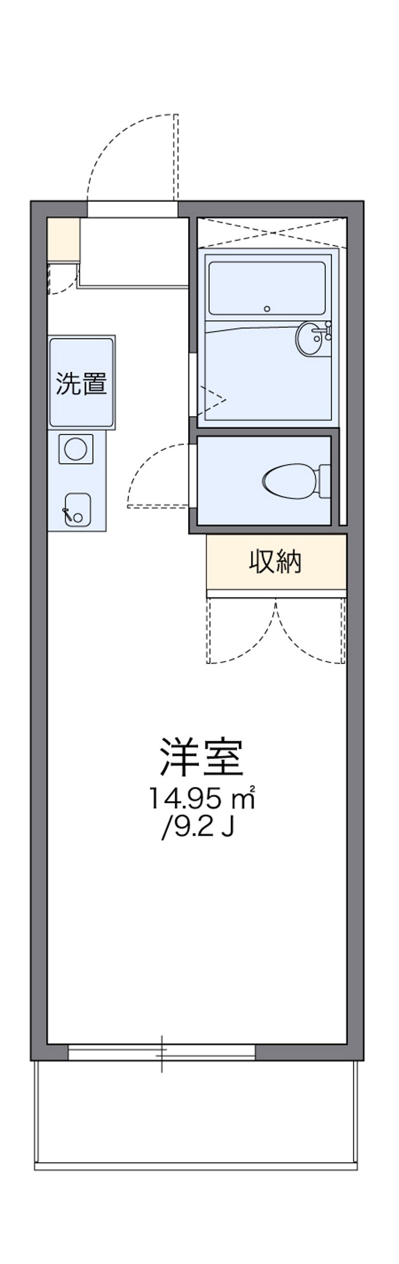 レオパレスハピネス昭和 間取図