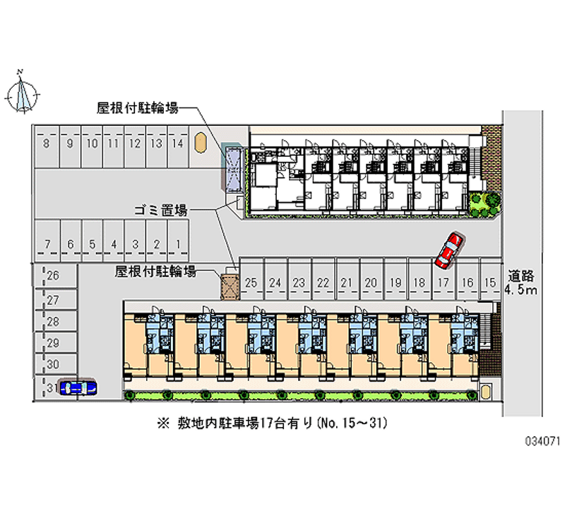 34071 Monthly parking lot