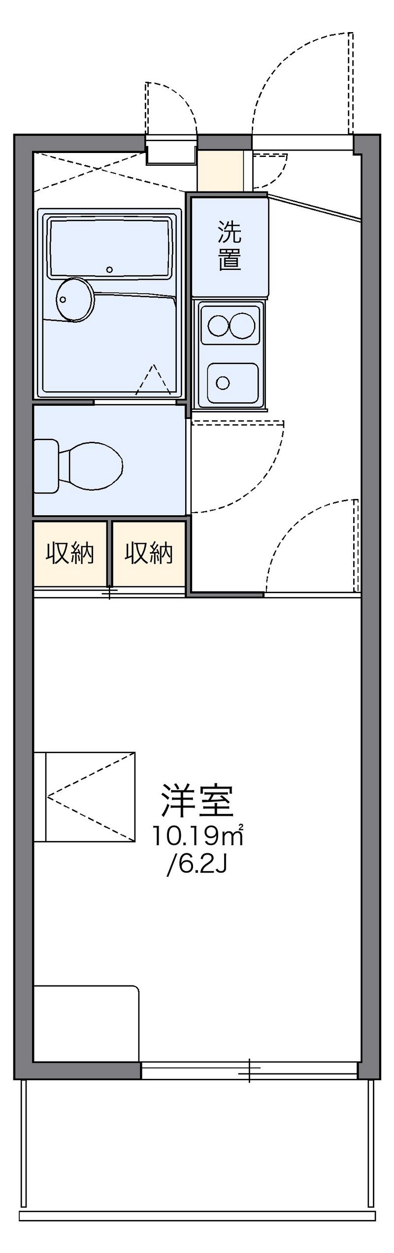 レオパレスクレールメゾンⅡ 間取図