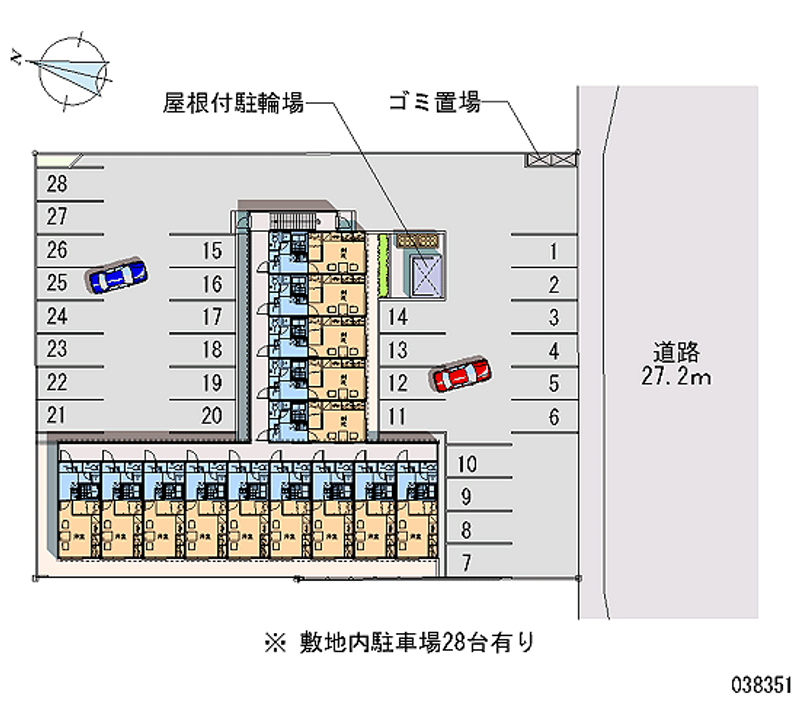 レオパレスＷｅｓｔ　Ｗｉｎｇ 月極駐車場