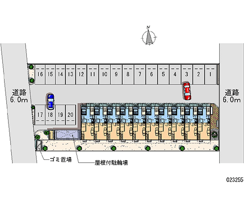 23255 Monthly parking lot