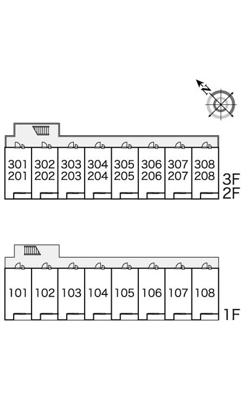 レオパレスクレールⅡ 間取り配置図