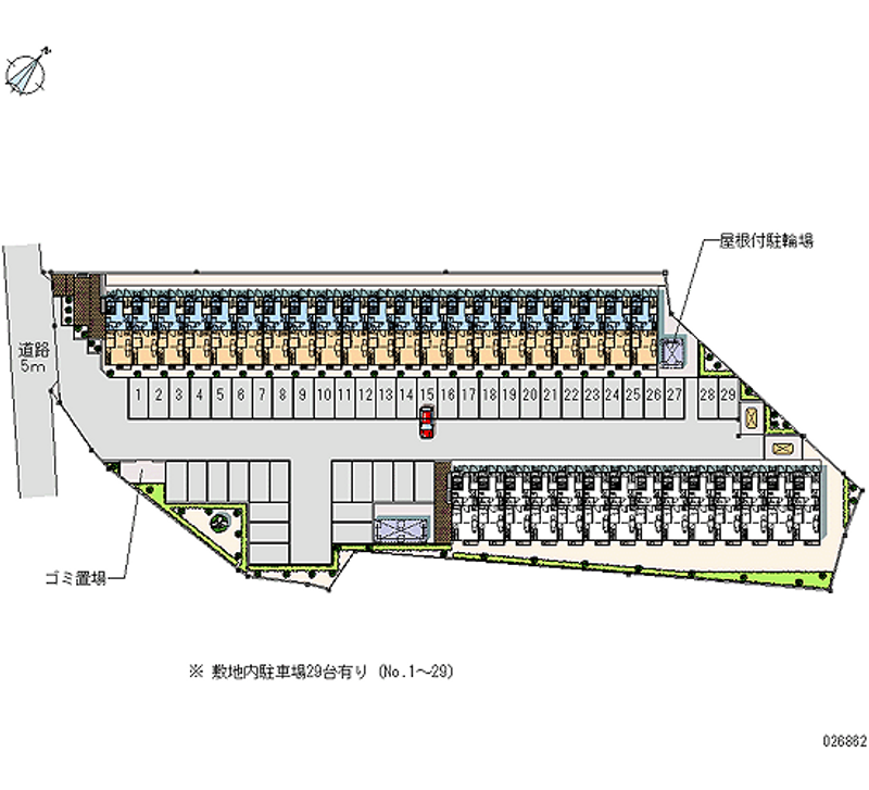 26862 bãi đậu xe hàng tháng