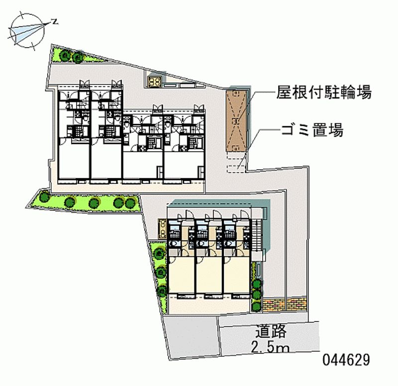 レオパレスパサージュⅡ 区画図