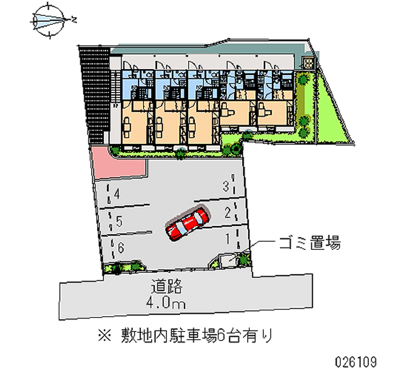 レオパレス三ッ松 月極駐車場