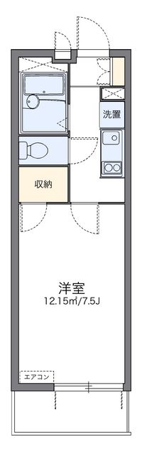 レオパレスベル日吉 間取り図