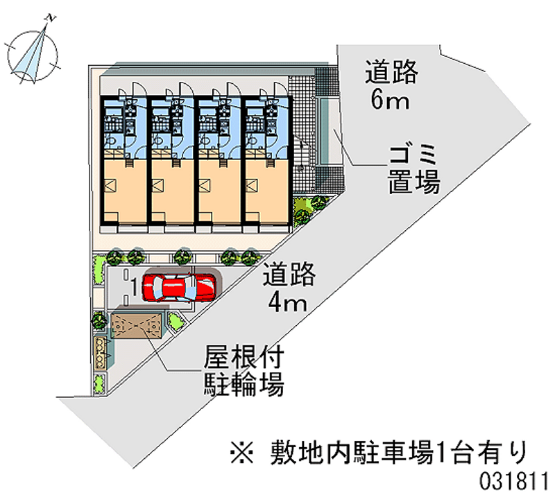 レオパレスメゾン　Ｍ 区画図
