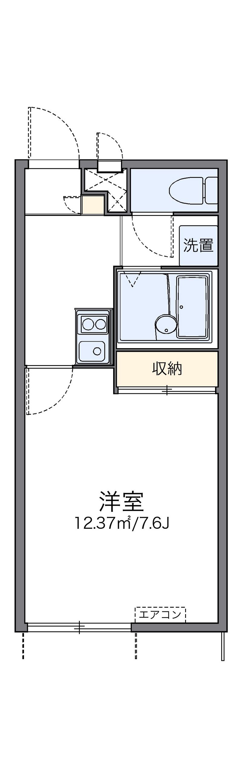 レオパレス糸田 間取図