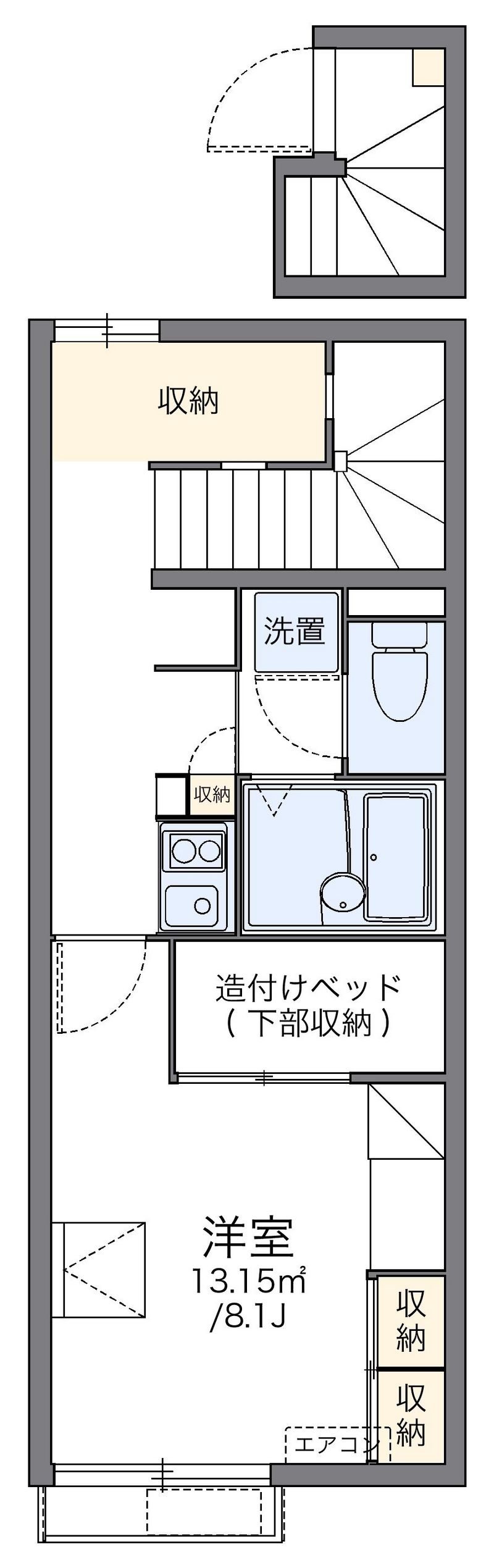 レオパレス美作 間取図