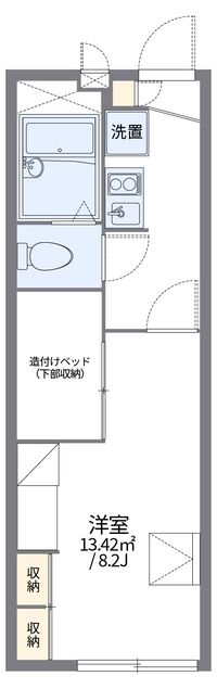 レオパレス倉安川 間取り図