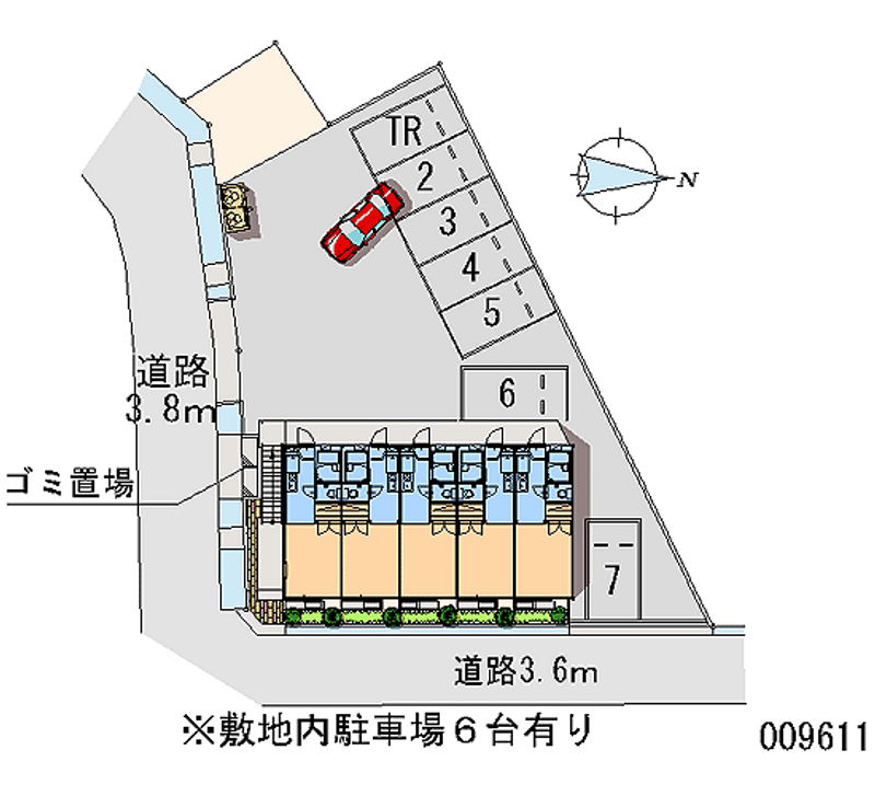 レオパレス童夢 月極駐車場