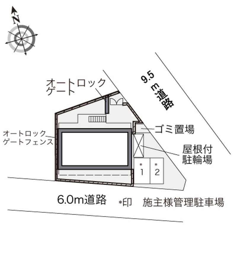 レオパレスフォーレストⅡ 配置図
