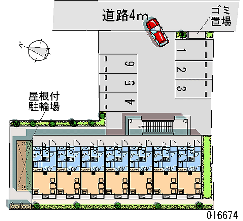 レオパレスとも 月極駐車場