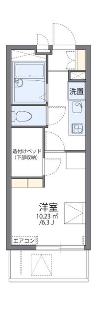 レオパレスひらかた 間取り図