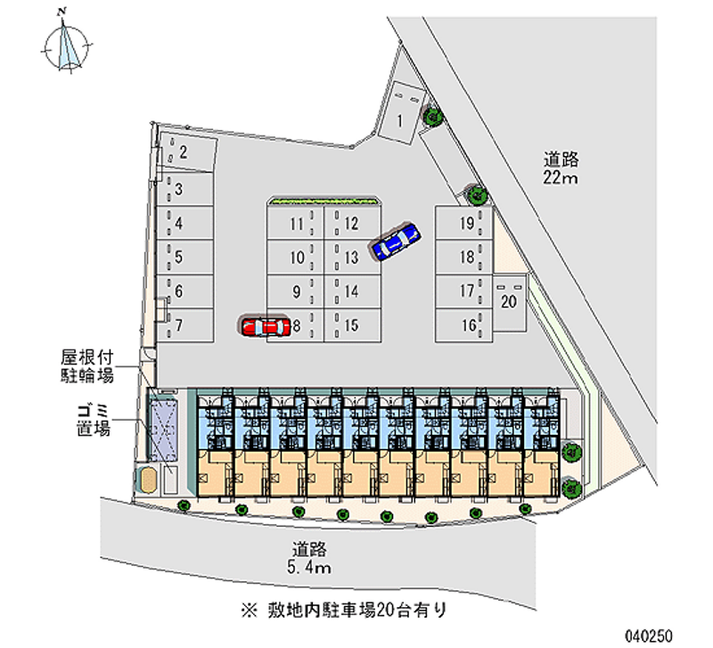 レオパレス翼 月極駐車場