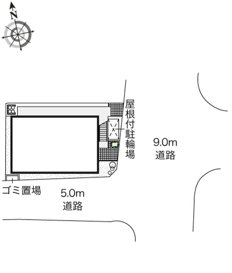レオパレスメゾン　ド　ソレイユ 配置図