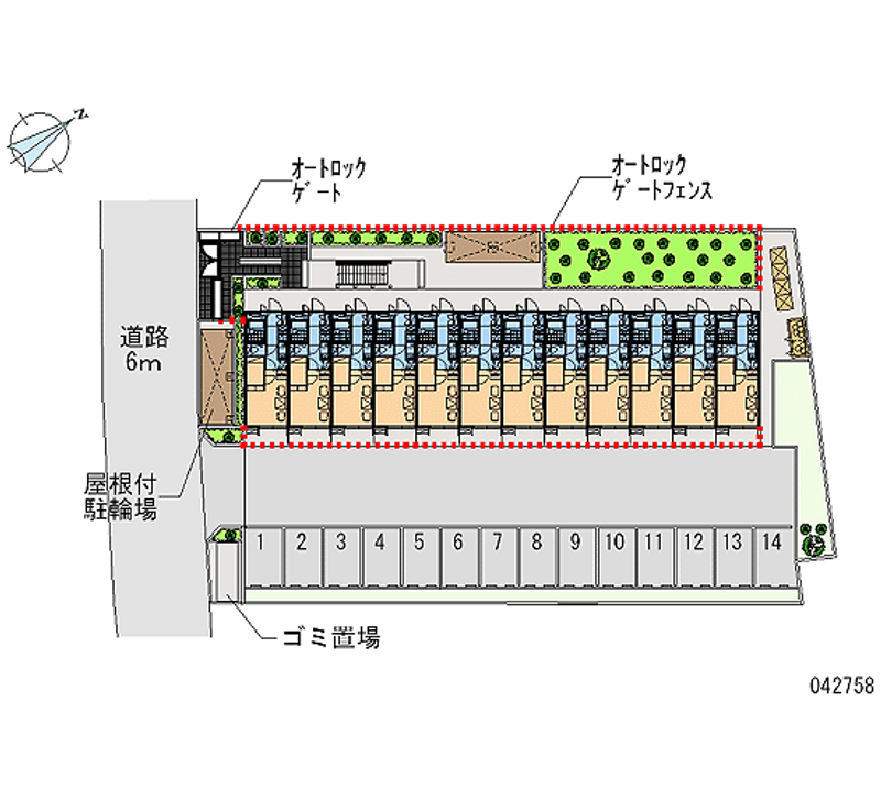 レオパレスβ 月極駐車場