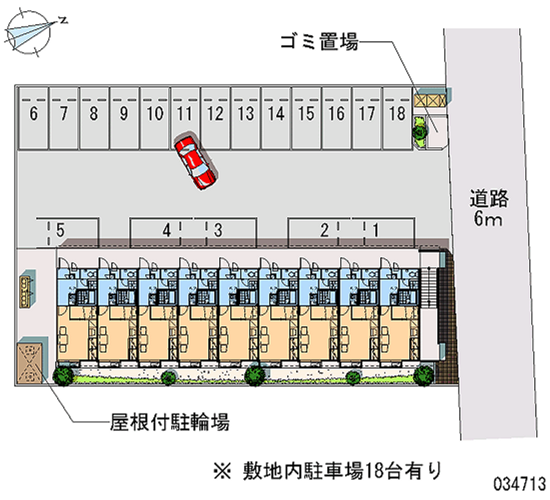 レオパレス小春 月極駐車場