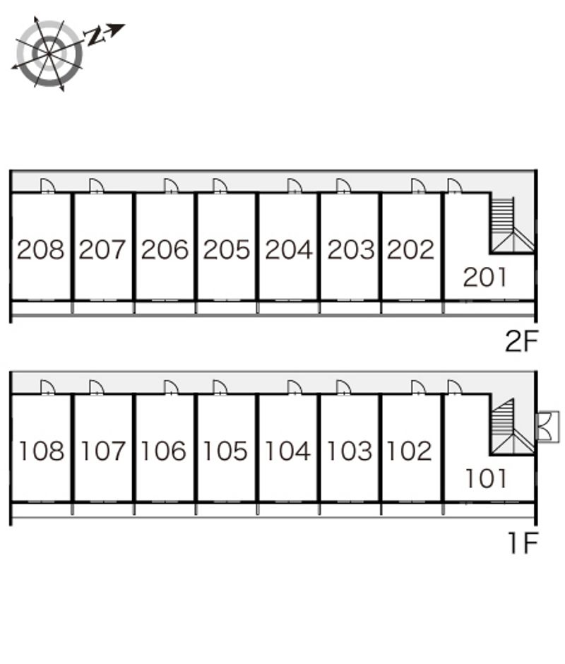 レオパレスＹ＆Ｙ 間取配置図