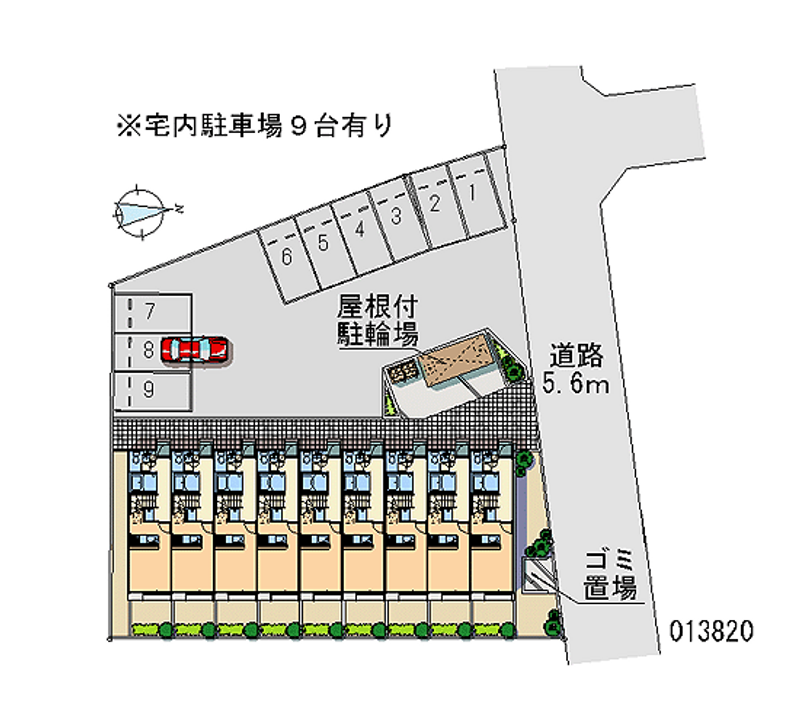 レオパレスフォンティーヌ 月極駐車場