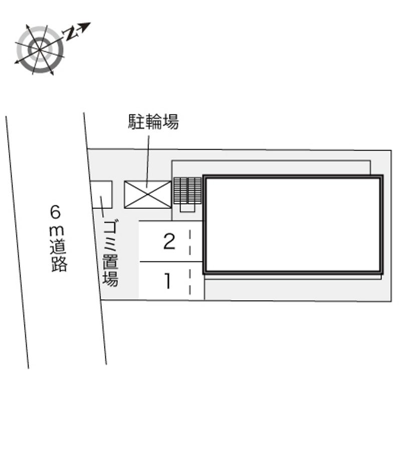レオパレスフラワリー 配置図