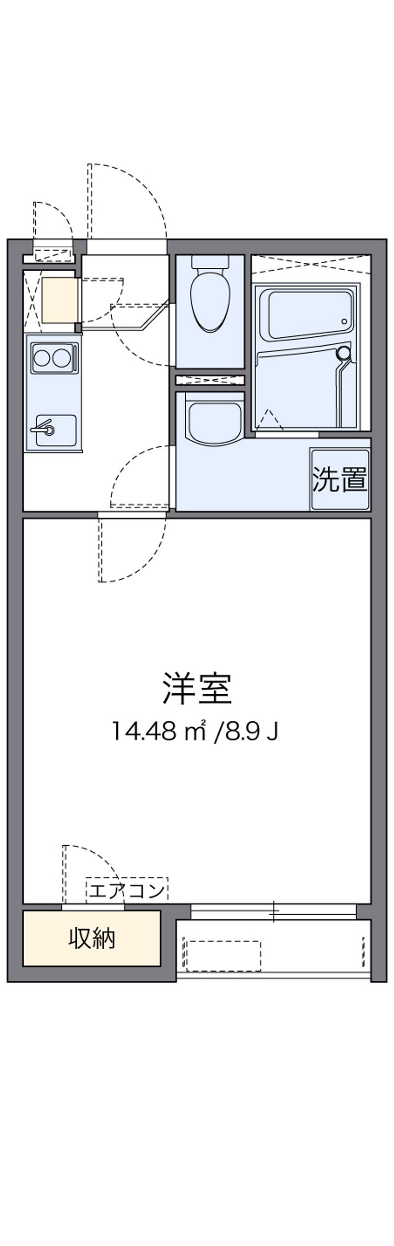 クレイノ金岡 間取図
