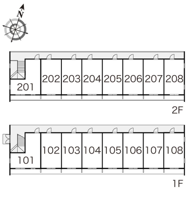 レオパレスクラージュ 間取り配置図