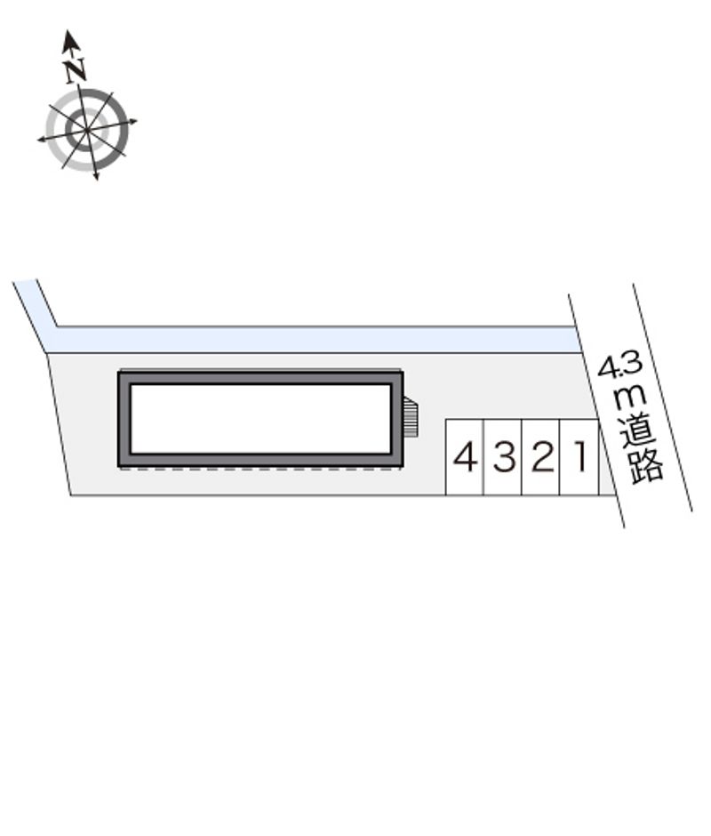 レオパレス中町 配置図