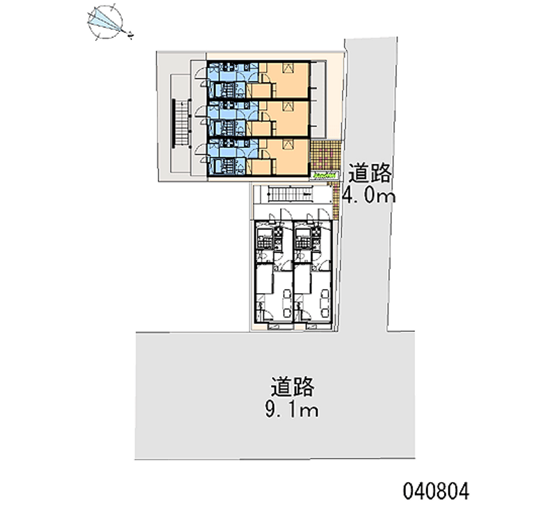 レオパレス田園調布Ｂ 区画図