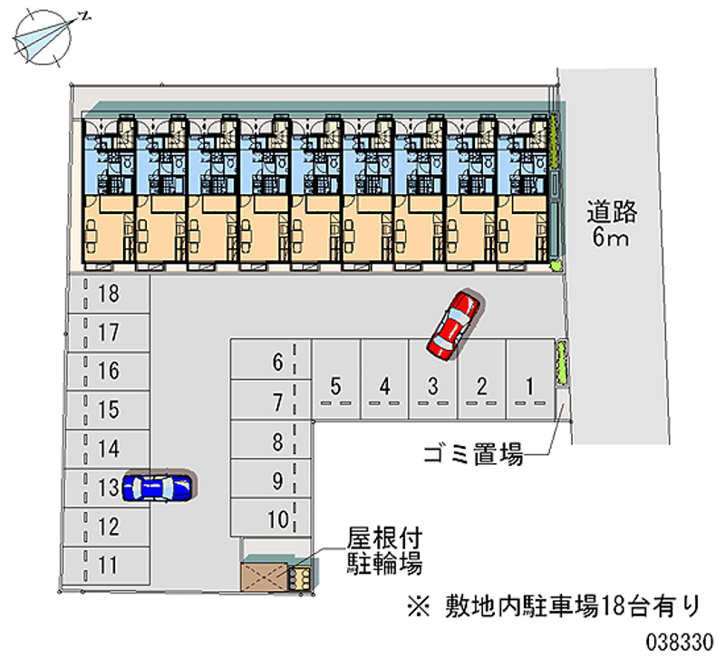 レオパレスＴ　メゾネット 月極駐車場