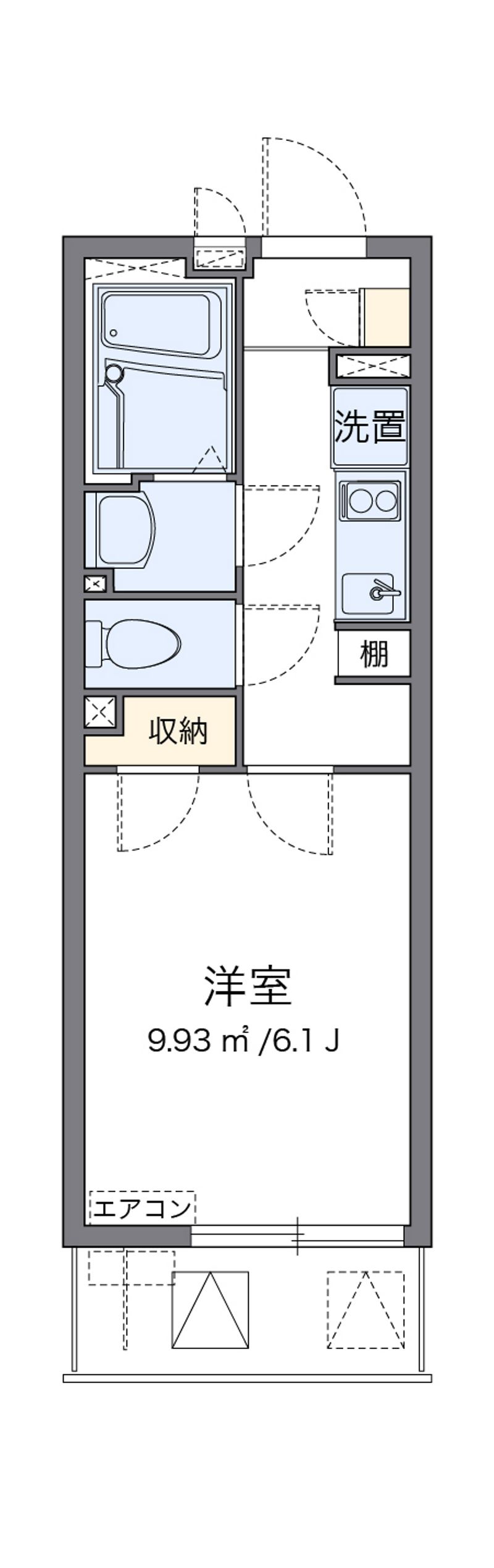 クレイノ朝潮橋 間取図