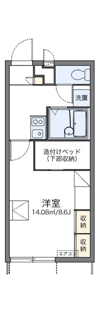 レオパレスフルール 間取り図