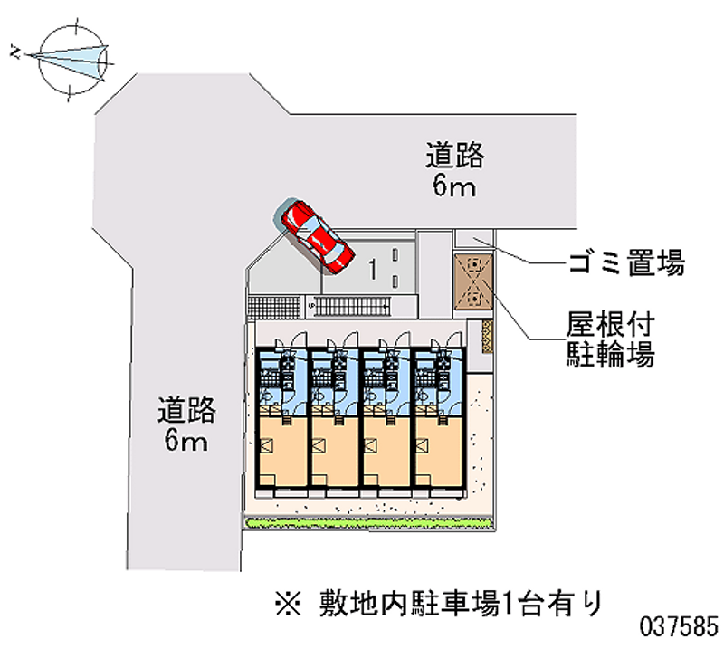 レオパレスパークヒル三室 区画図