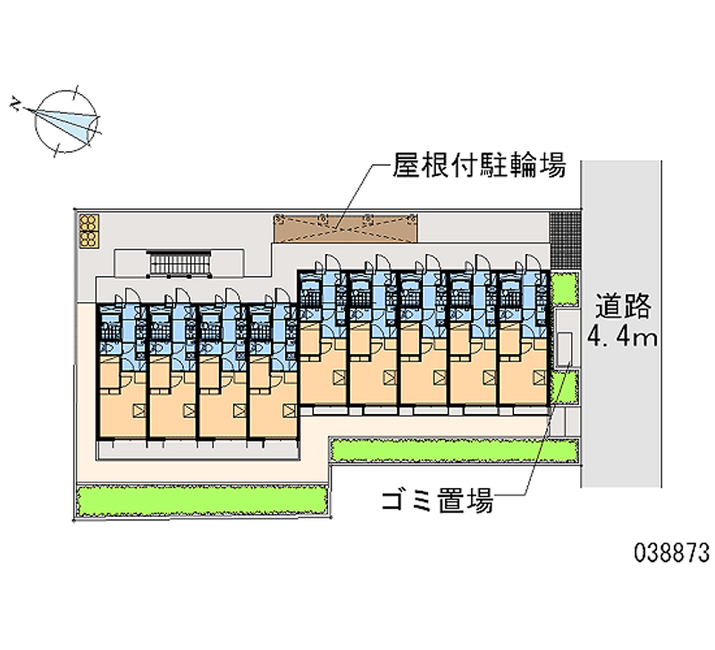 レオパレスパタータⅡ 区画図