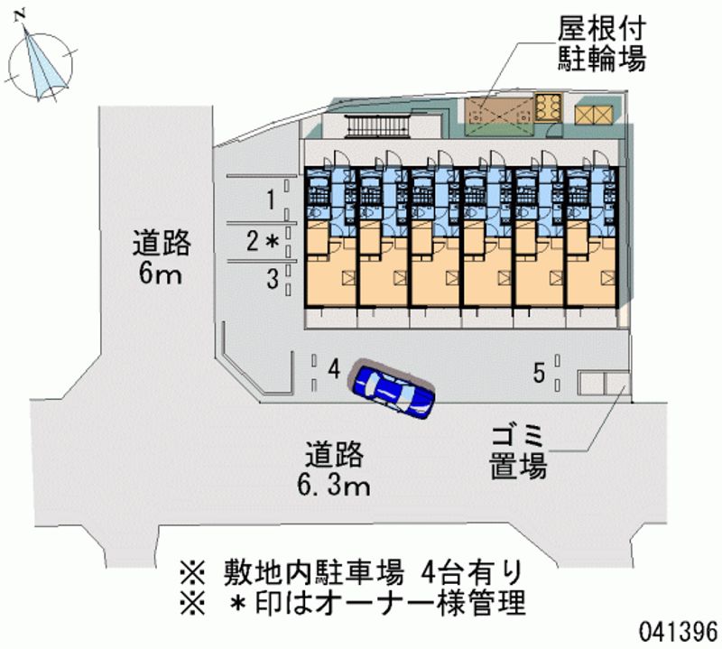 レオパレスグローリー 月極駐車場