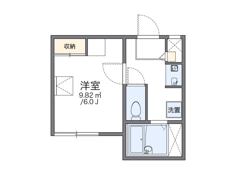 レオパレス幡ヶ谷 間取図