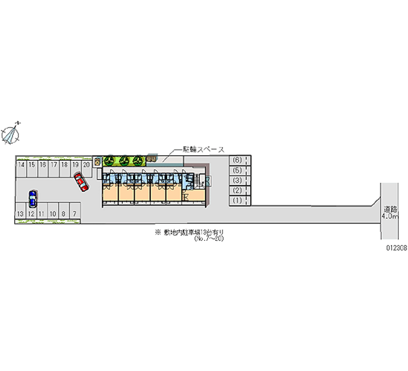 レオパレス綾園 月極駐車場